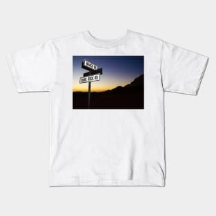 Beach Road Sunset Kids T-Shirt